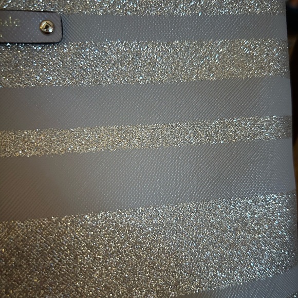 Kate Spade Haven Lane Ramey Crossbody Bag Purple Glitter Stripes - Picture 4 of 14